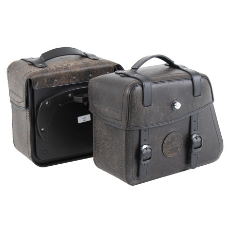 Rugged C-BOW bočné tašky - sada hnedé