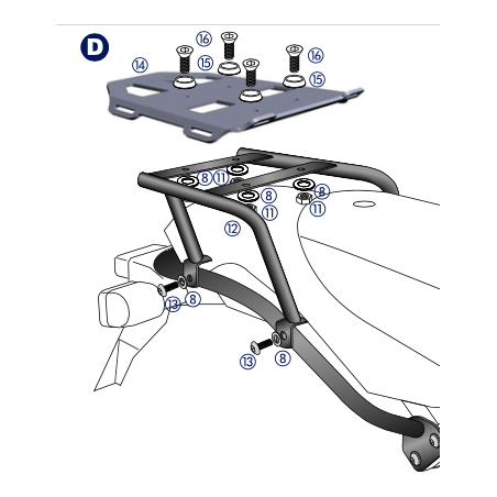 HP 2 ALURACK nosič topcase