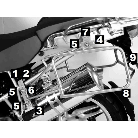 R1200GS Adv 06-13 LOCK-IT držiak bočných kufrov čierny