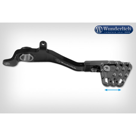 Nastaviteľná páka nožnej brzdy - čierna