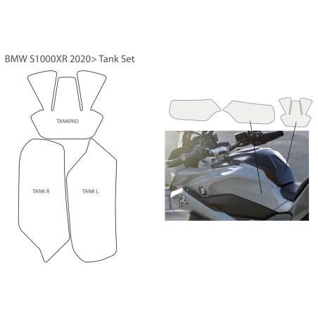 Ochranný polep nádrže číry